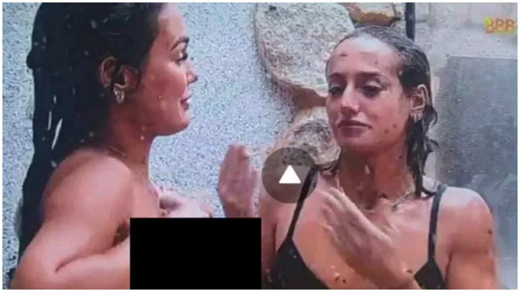 Bbb 23 Larissa Santos Toma Banho De Fio Dental E Mostra Demais 